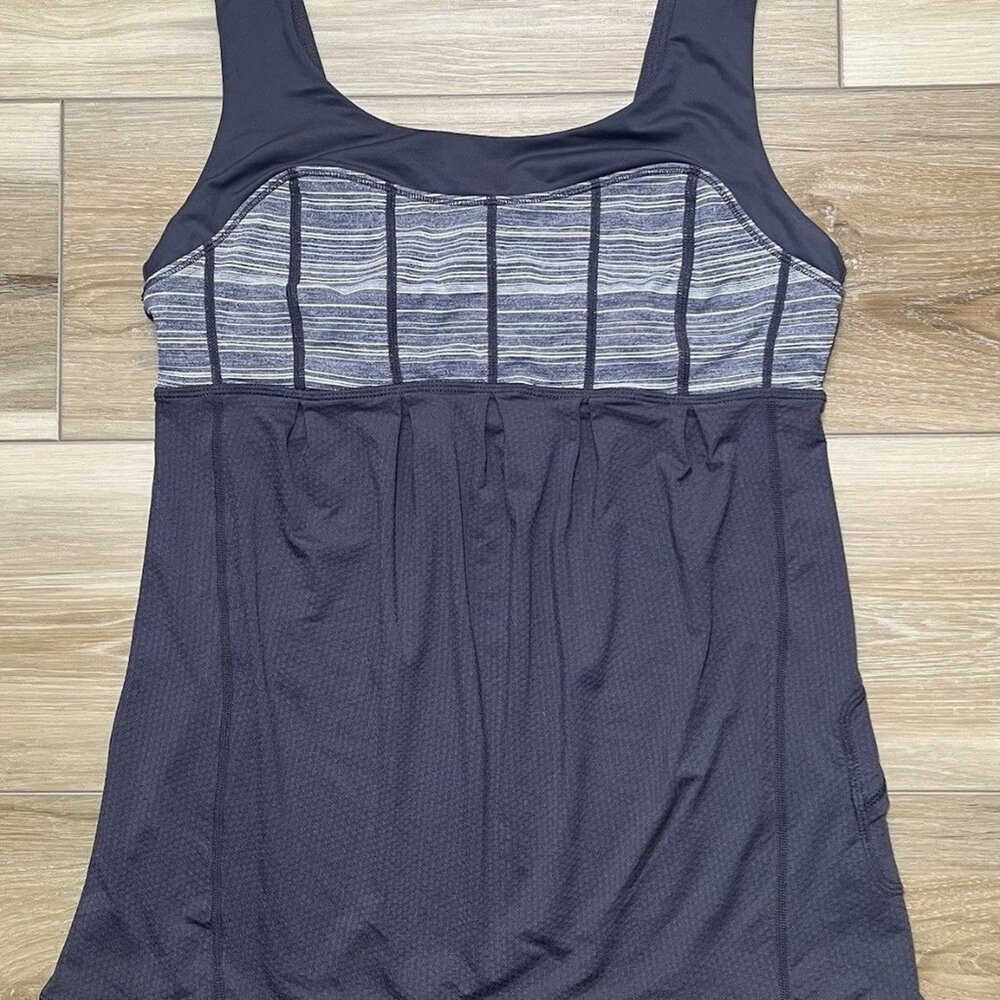 Lululemon Gray Heather Scoop Neck Tank Top - Women Size 4